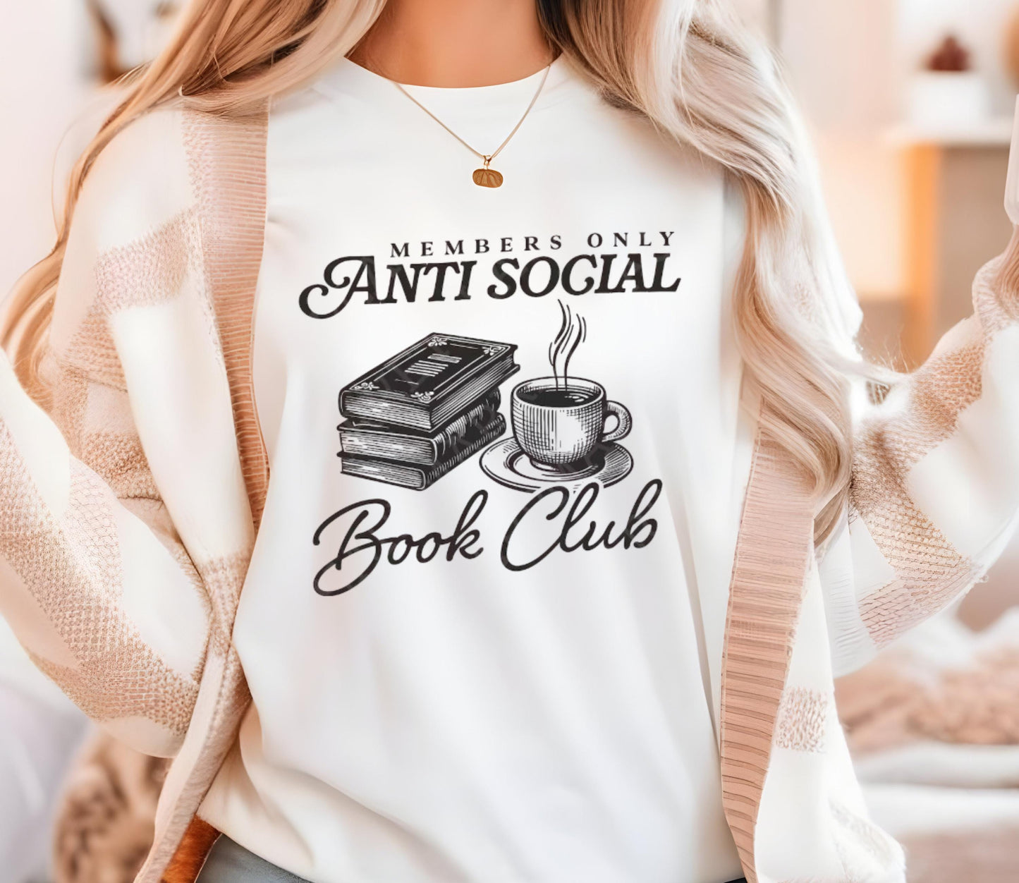 Anti Social Book Club Shirt, Retro Book Lover Tee, Vintage Romance Tshirt, Introverted Reader Tee, Bookish Shirt Design, Bookish Tee